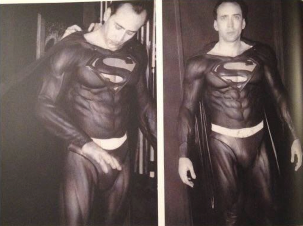 nicolas cage superman leak