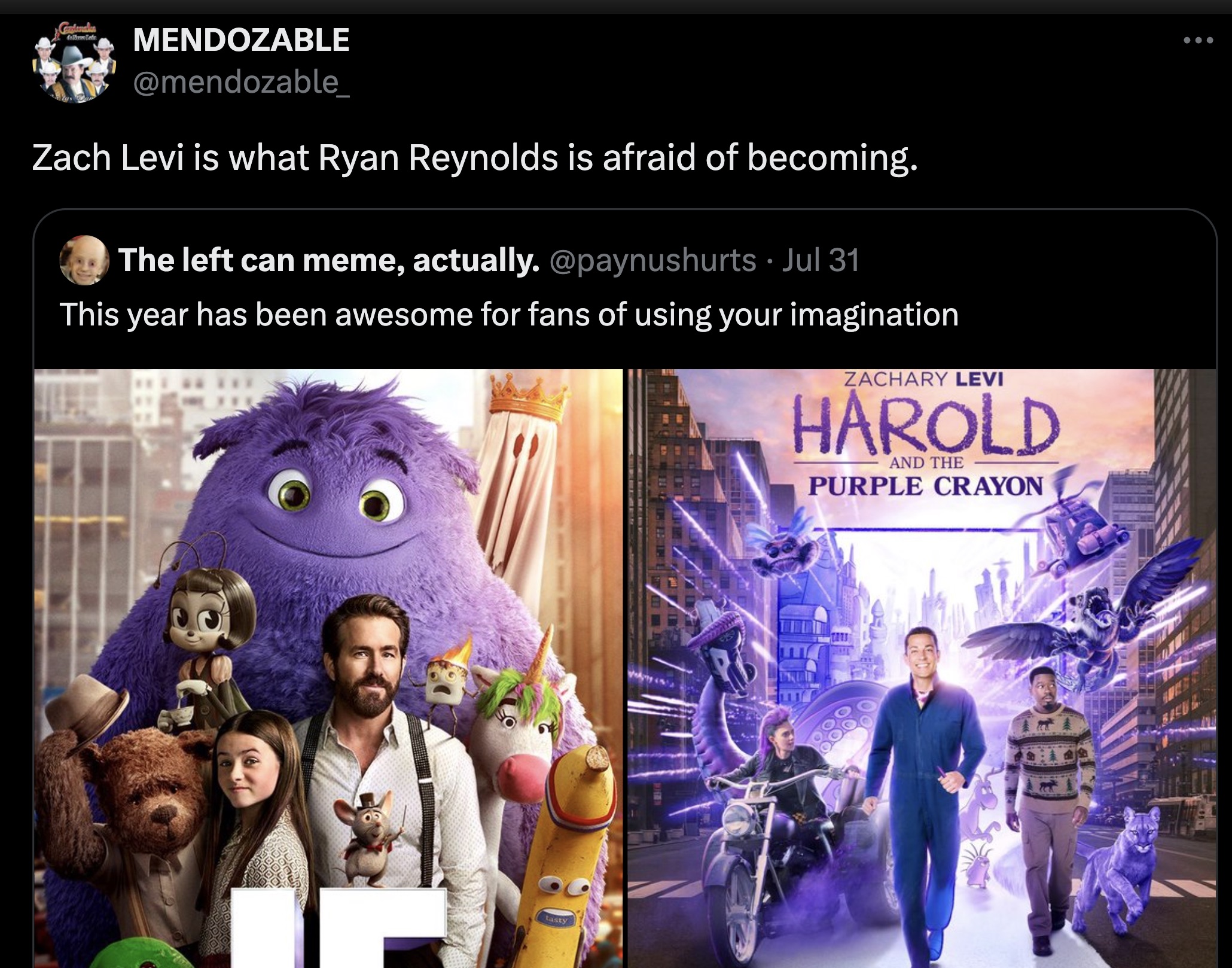 harold and the purple crayon movie trailer - B Mendozable Zach Levi is what Ryan Reynolds is afraid of becoming. The left can meme, actually. . Jul 31 This year has been awesome for fans of using your imagination Zachary Levi Harold And The Purple Crayon