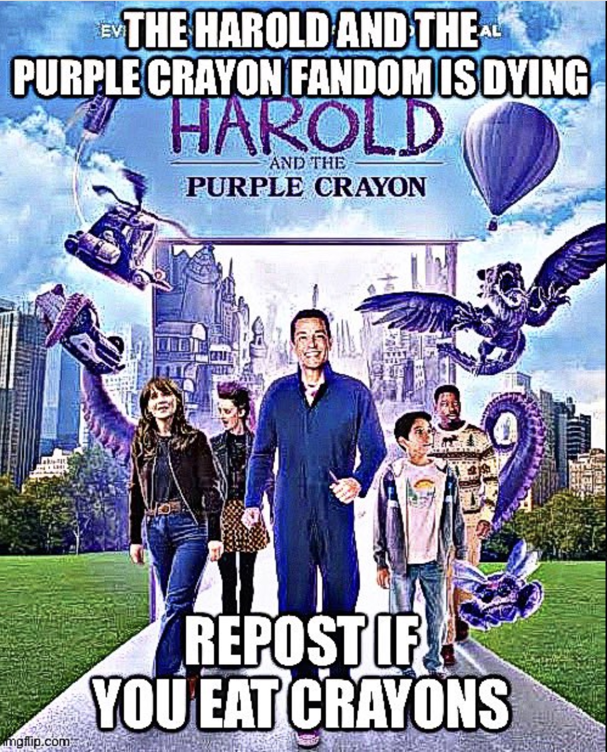 harold and the purple crayon - The Harold And The Al Purple Crayon Fandom Is Dying Harold And The Purple Crayon mgflip.com Repost If You Eat Crayons