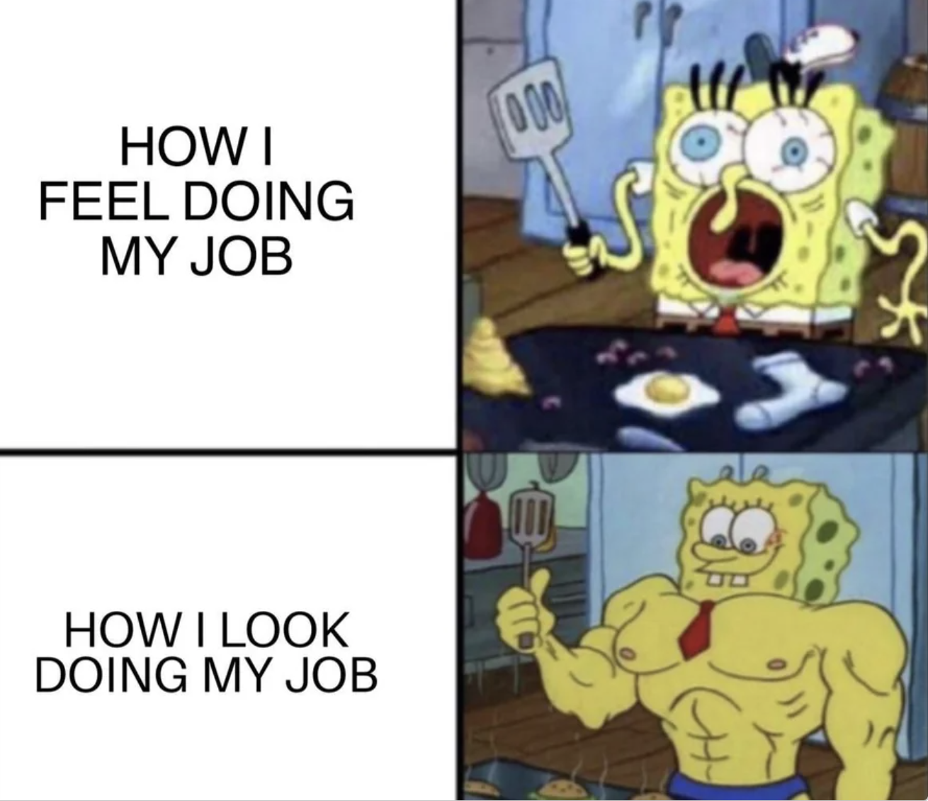 monday work memes - memes chores - How I Feel Doing My Job How I Look Doing My Job 000