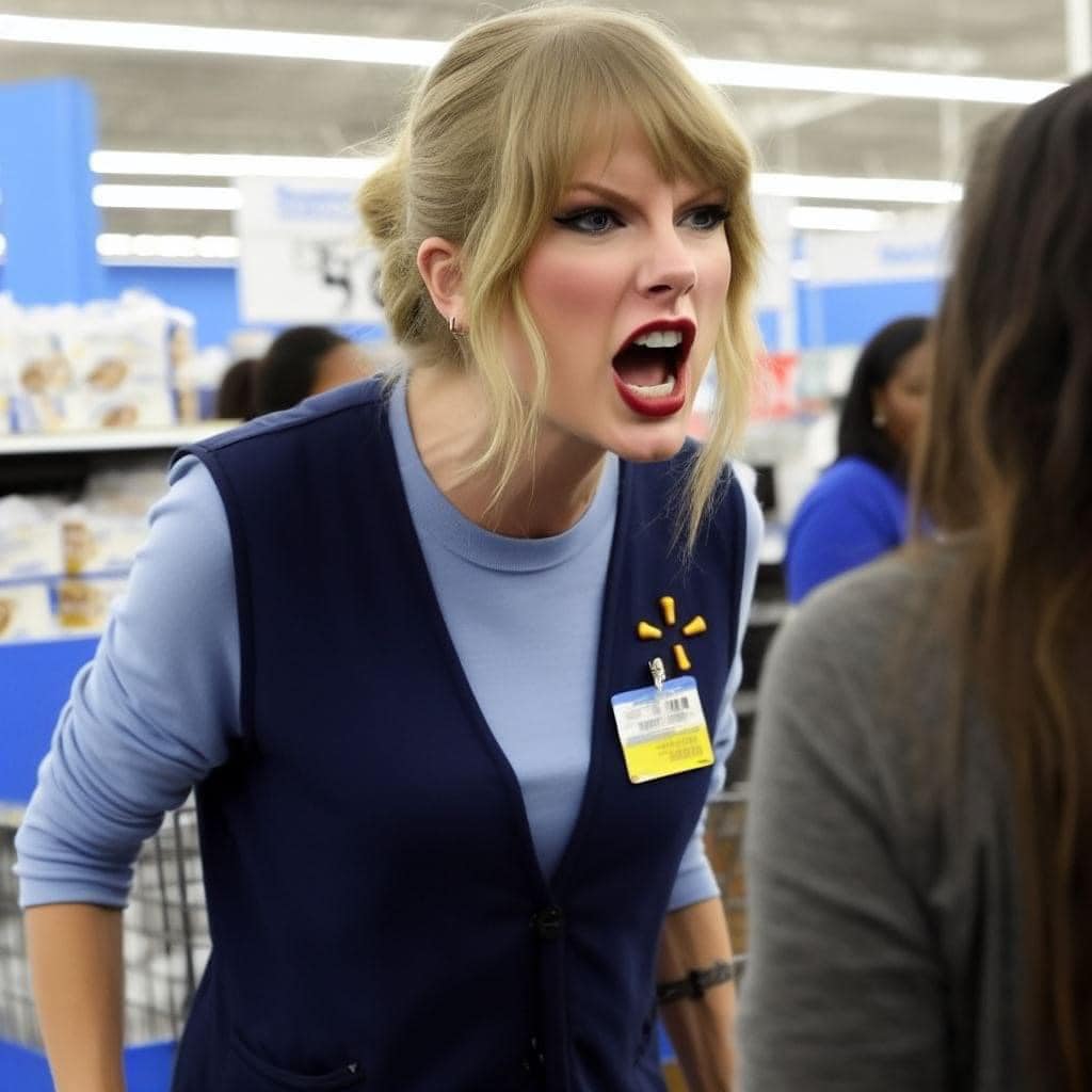 Taylor Swift's last day  as a Walmart employee.