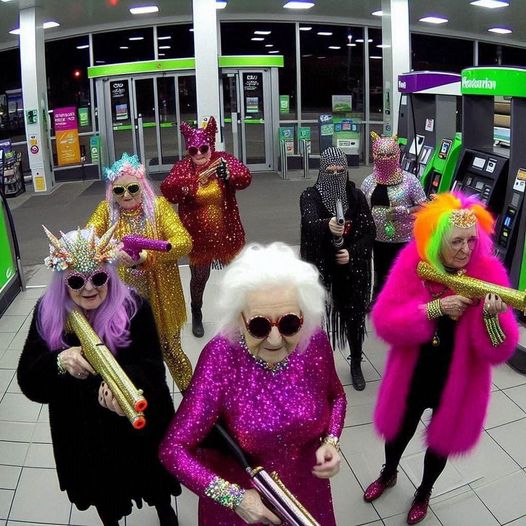 This gang of grannies aren't messing around.