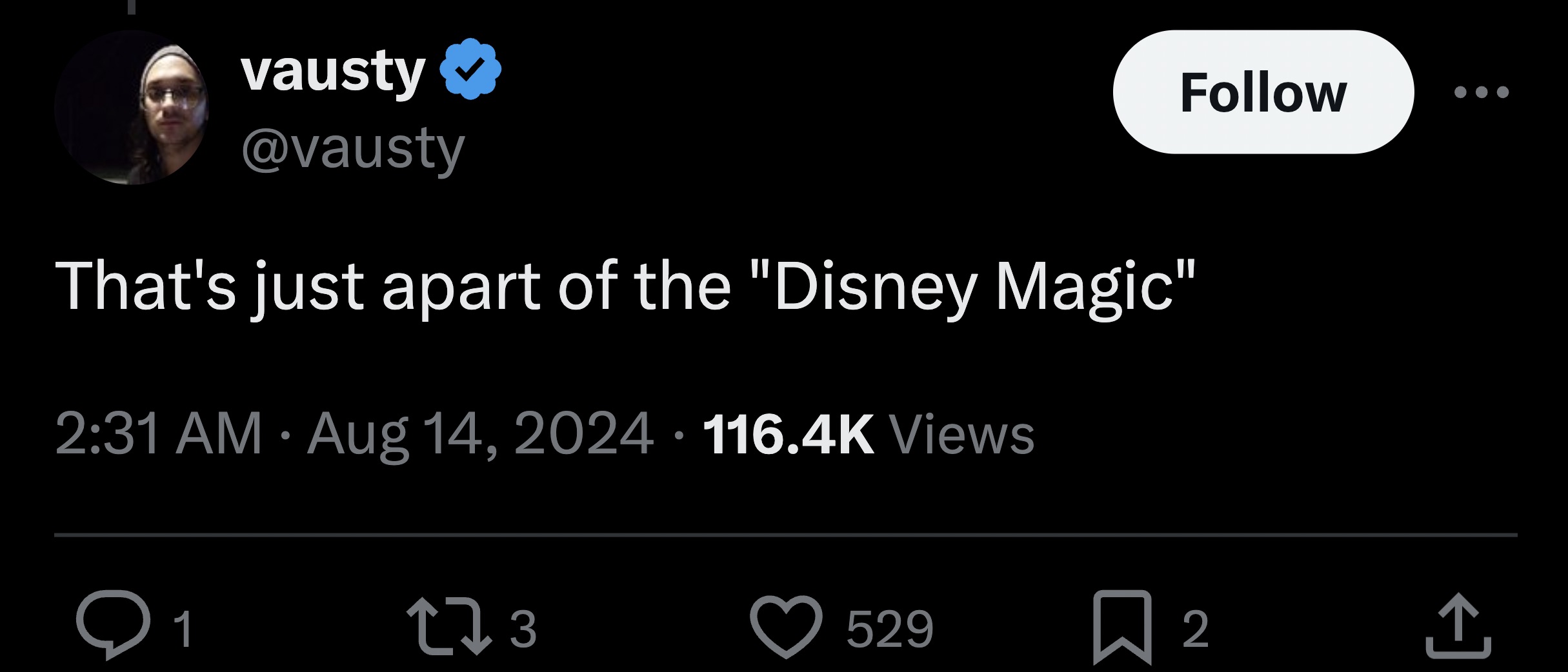 screenshot - vausty That's just apart of the "Disney Magic" Views 173 529 2