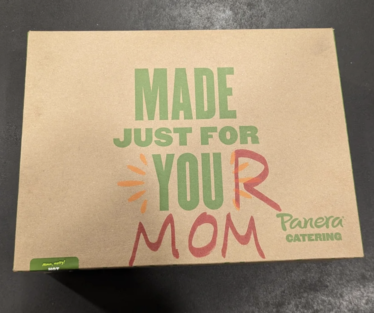 paper - Hat Made Just For Your Mom Panera Catering