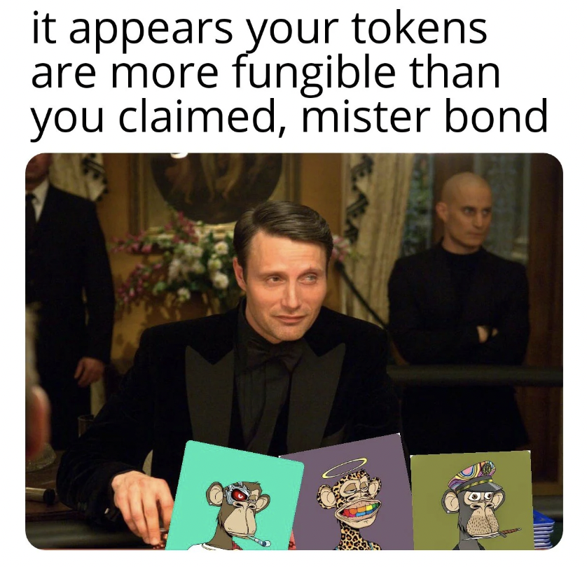 appears your tokens are more fungible - it appears your tokens are more fungible than you claimed, mister bond