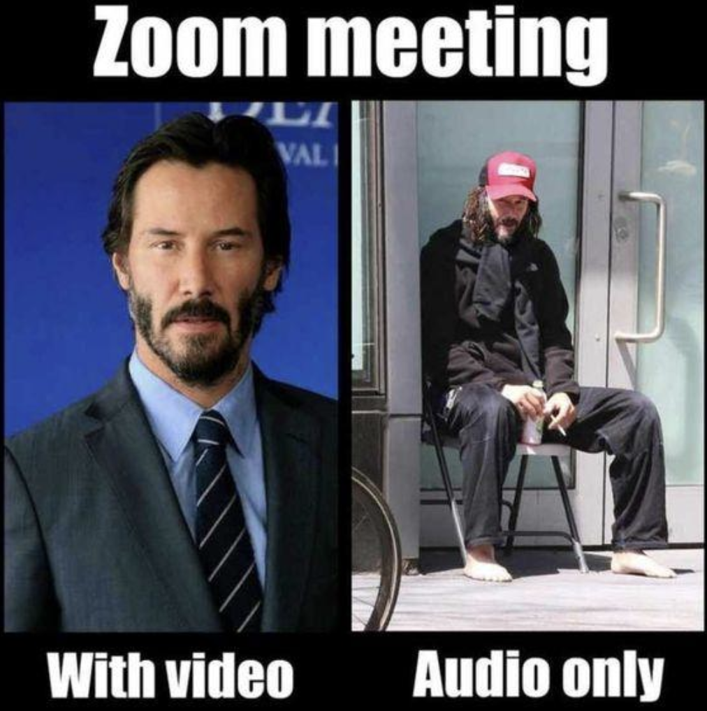 zoom meme - Zoom meeting Li Vali With video Audio only