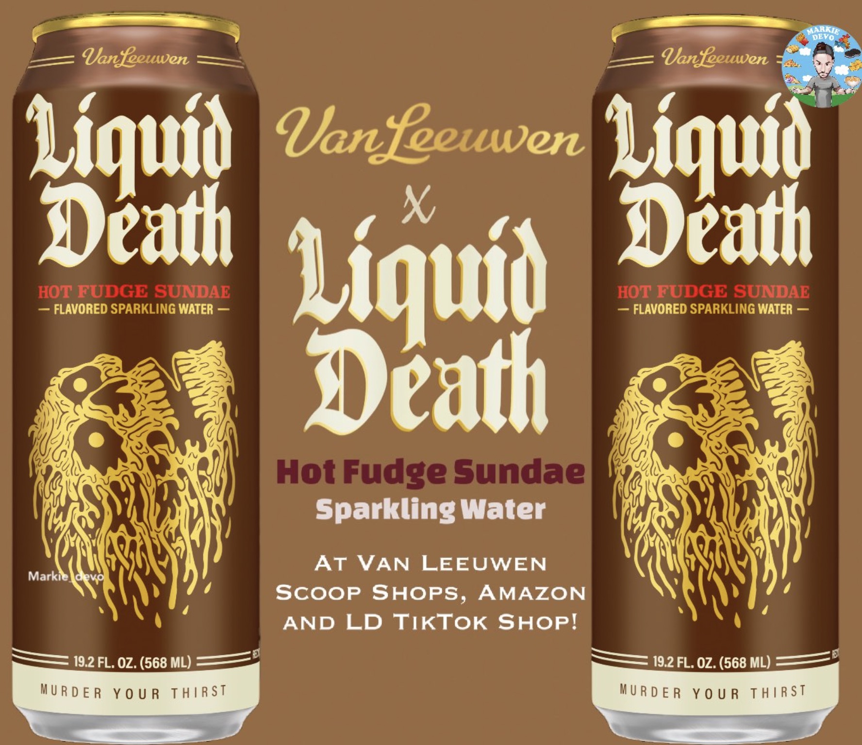 guinness - Van Leeuwen Van Leeuwen Liquid Van Leeuwen Liquid Death Hot Fudge Sundae Flavored Sparkling Water Mark 19.2 Fl. Oz. 568 Ml Murder Your Thirst X Liquid Death Hot Fudge Sundae Sparkling Water At Van Leeuwen Scoop Shops, Amazon And Ld Tiktok Shop!