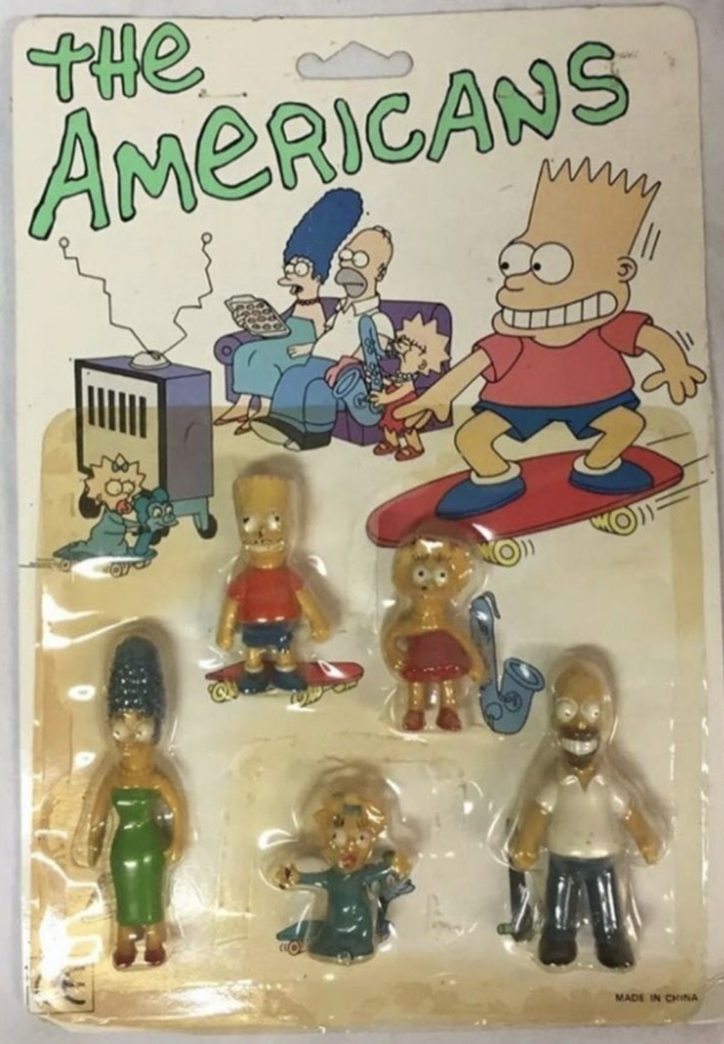 bootleg simpsons toys - the Americans O Made In China