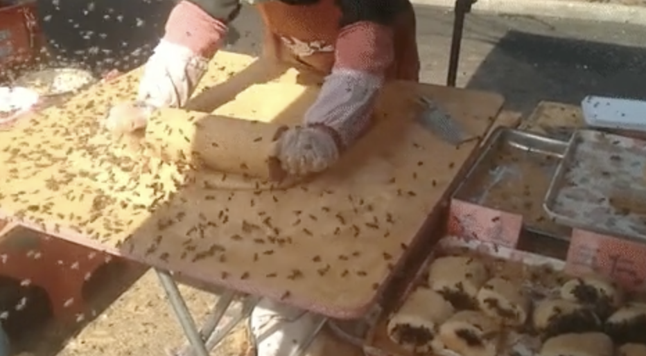 Street food and bees.