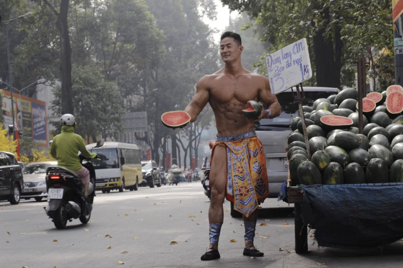 “This Vietnamese street vendor.”