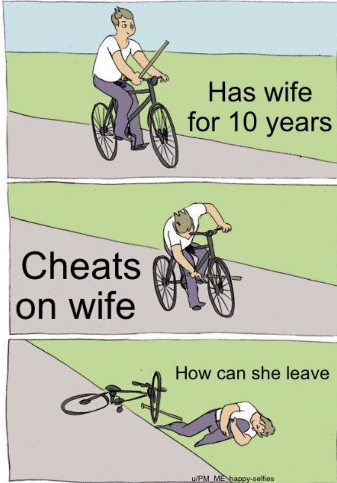 Cheats on wife Has wife for 10 years How can she leave Upm Me happysafes