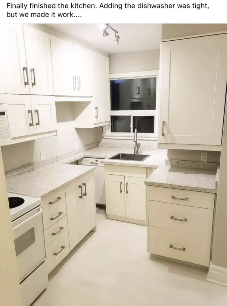 Kitchen - Finally finished the kitchen. Adding the dishwasher was tight, but we made it work....