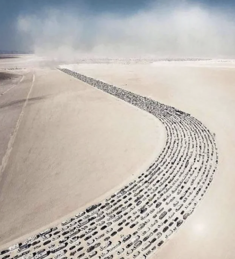 road burning man festival