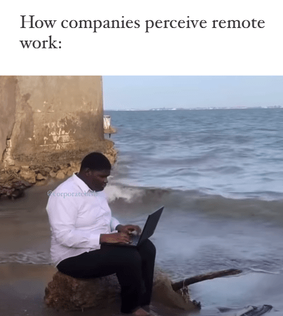 monday work memes - Remote work - How companies perceive remote work corporatebish