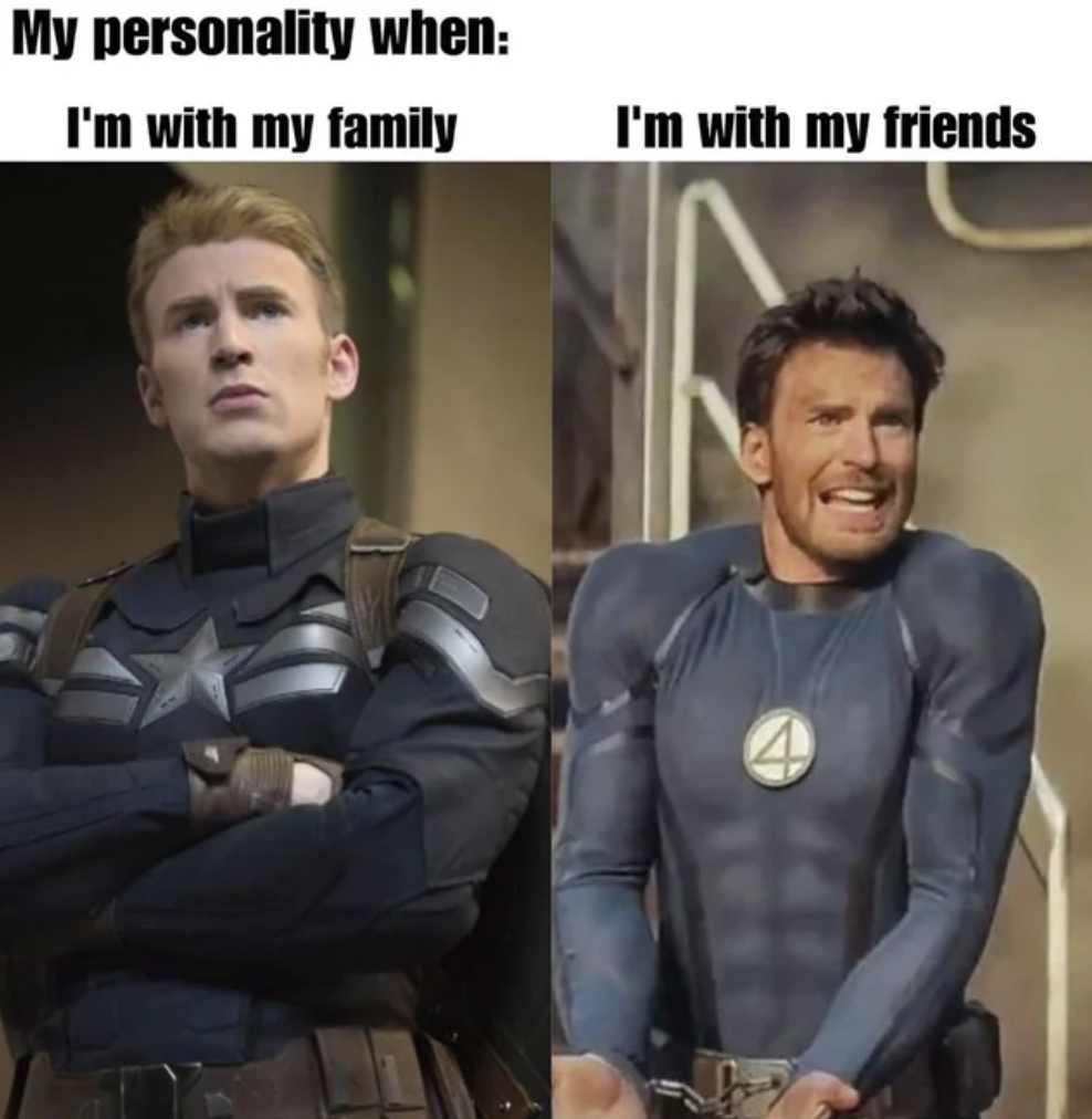 winter soldier captain america - My personality when I'm with my family I'm with my friends