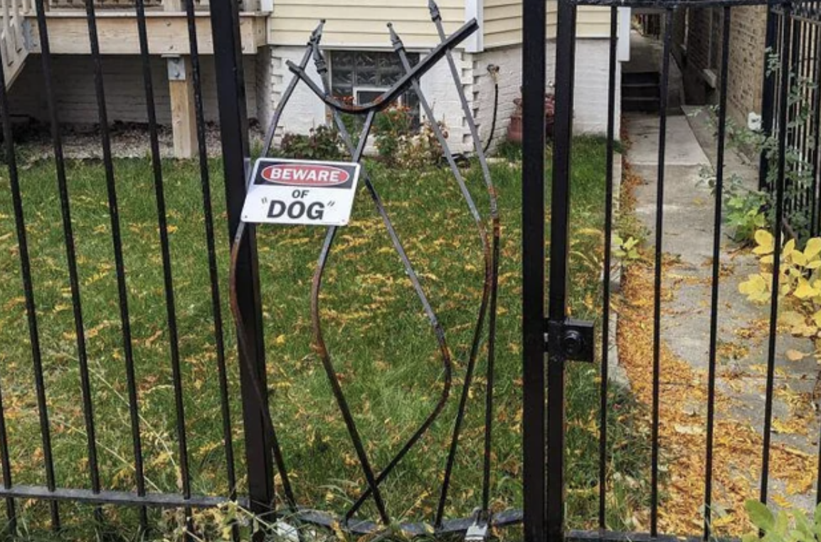 tree fell on fence beware of dog - Beware Of Dog