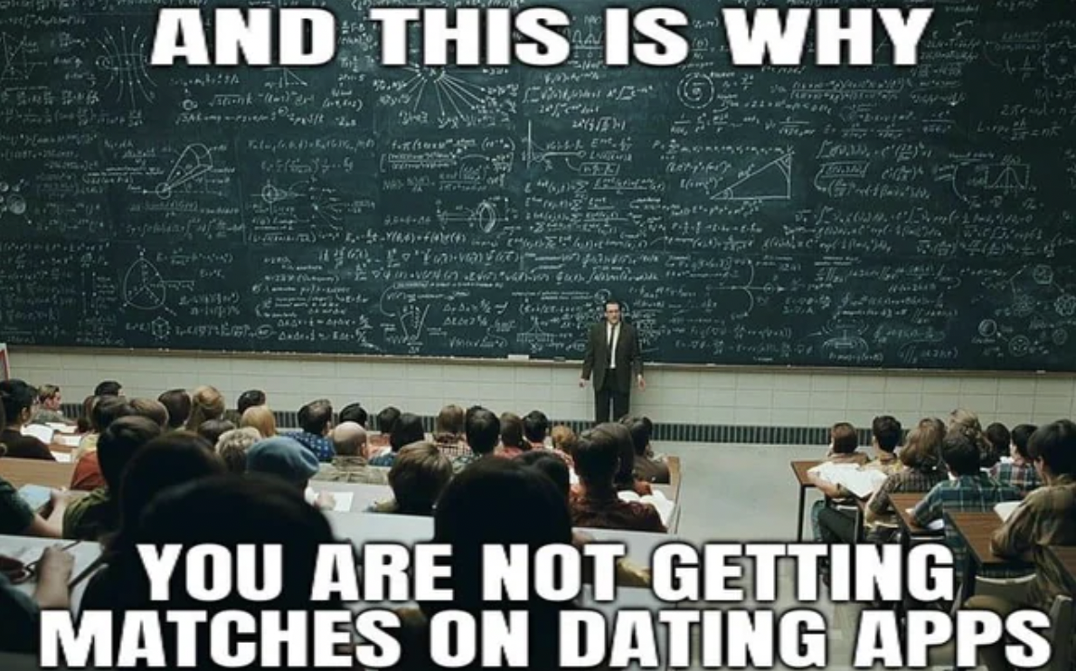 serious man chalkboard - And This Is Why Whith 395 N You Are Not Getting Matches On Dating Apps