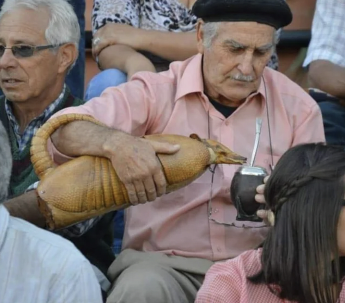 “Let me pour you a drink of my ARMADILLO JUICE.”