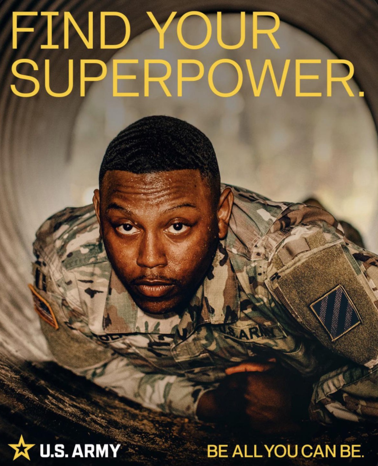 album cover - Find Your Superpower. Ar U.S. Army Be All You Can Be.