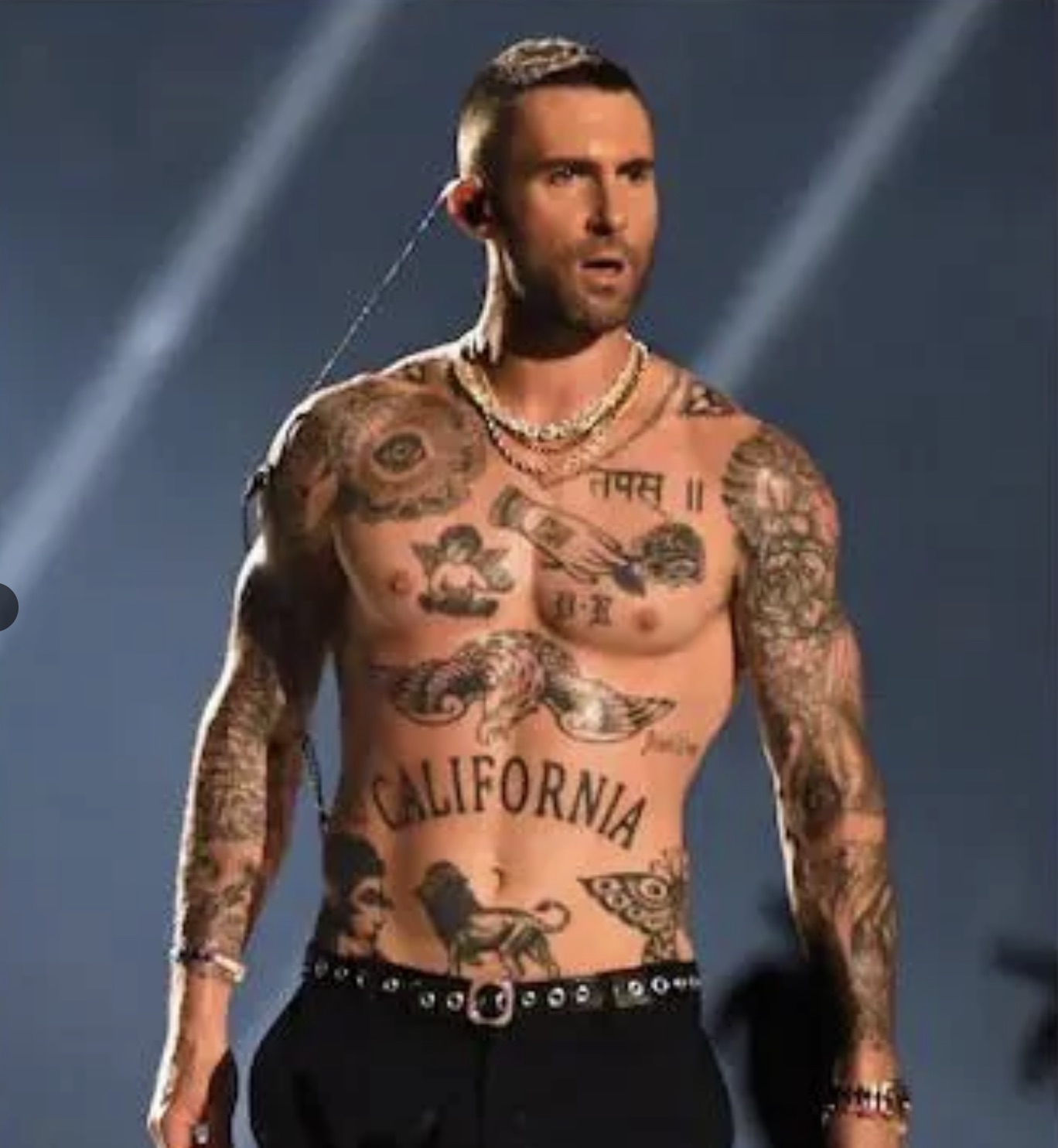 tato adam levine - California