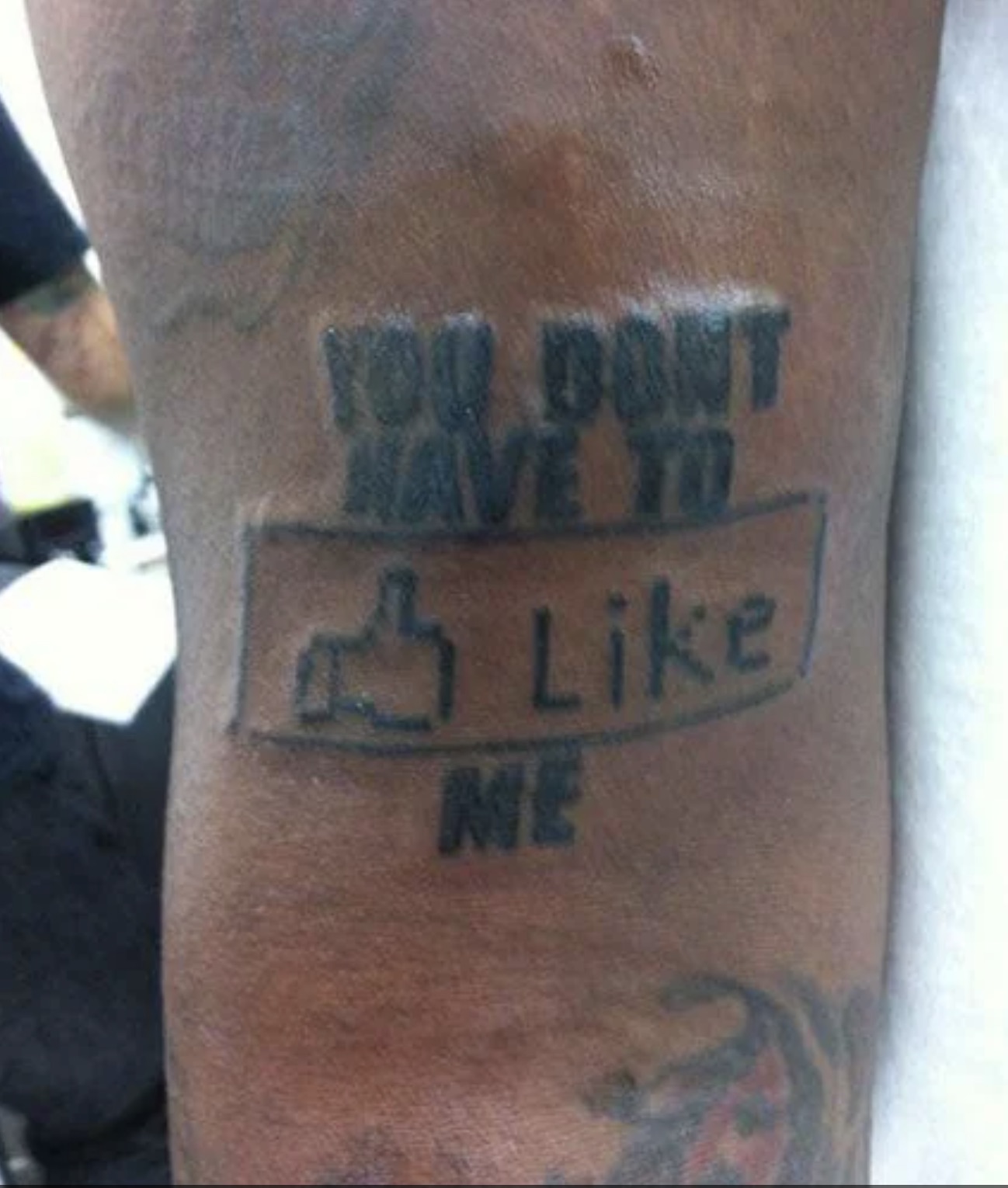 t pain's facebook like tattoos - You Dont Have To Me