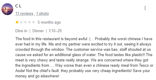 The 22 Meanest Restaurant Reviews Ever