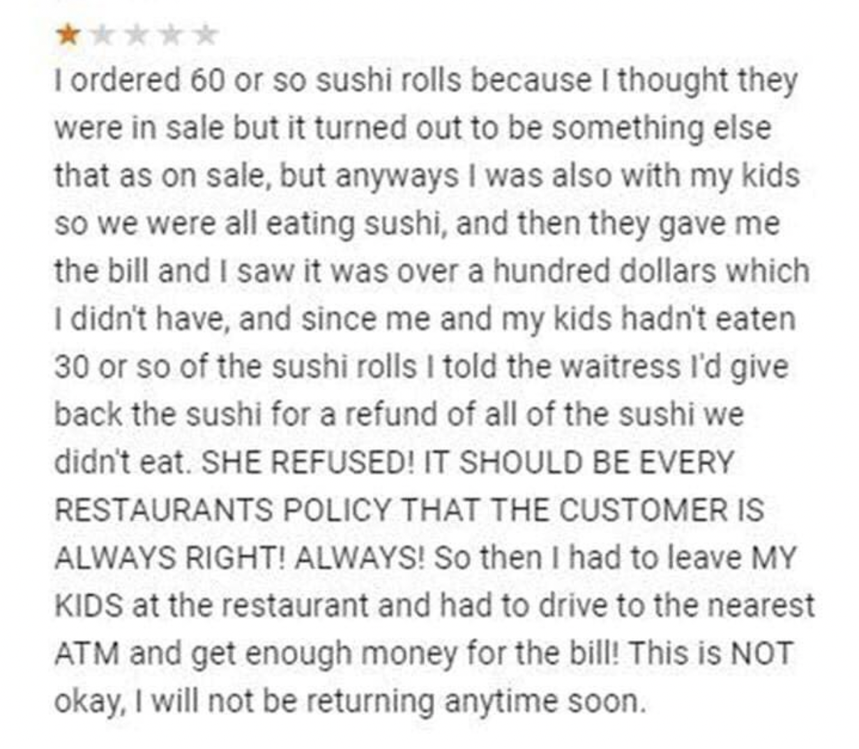 The 22 Meanest Restaurant Reviews Ever