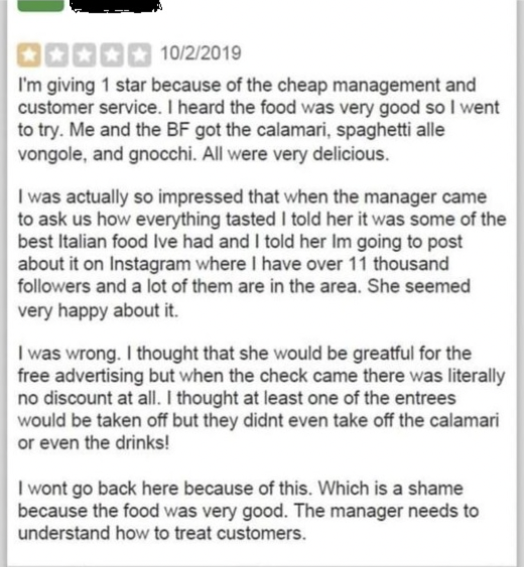 The 22 Meanest Restaurant Reviews Ever