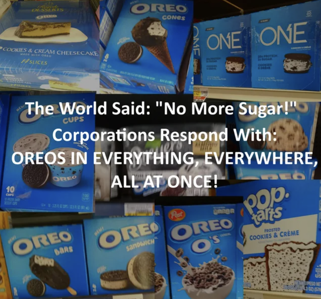 oreo - 150 Cookies & Cream Cheesecake Slices Oreo Cones 0 One One The World Said