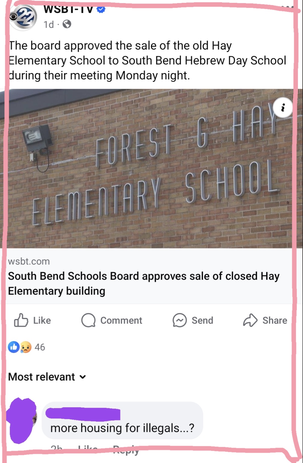 screenshot - WsbiTv 1d. The board approved the sale of the old Hay Elementary School to South Bend Hebrew Day School during their meeting Monday night. Forest Of Hal Elementary School i wsbt.com South Bend Schools Board approves sale of closed Hay Element