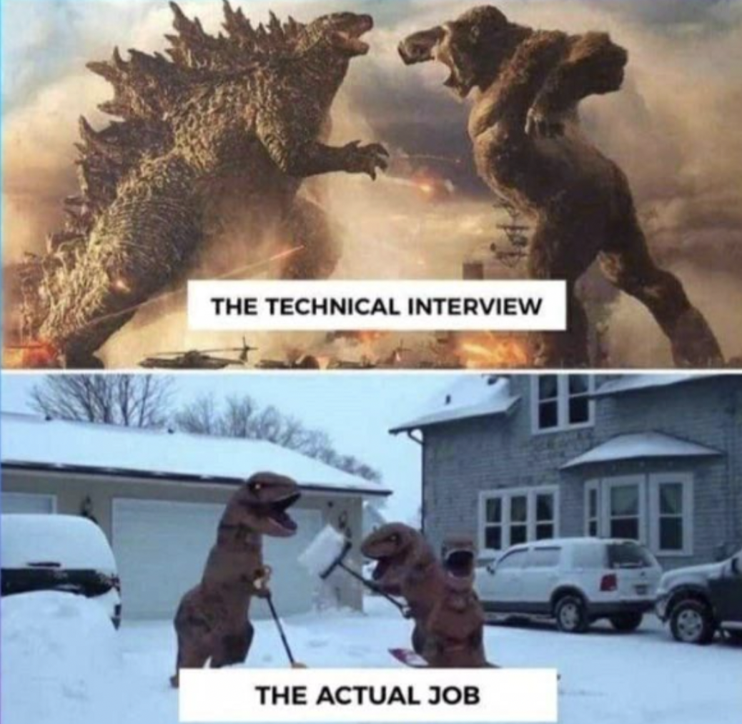 interview questions vs real job - The Technical Interview The Actual Job