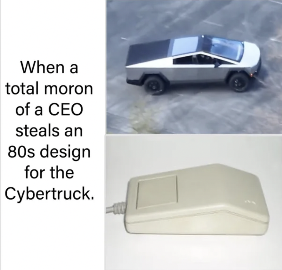 off-road vehicle - When a total moron of a Ceo steals an 80s design for the Cybertruck.