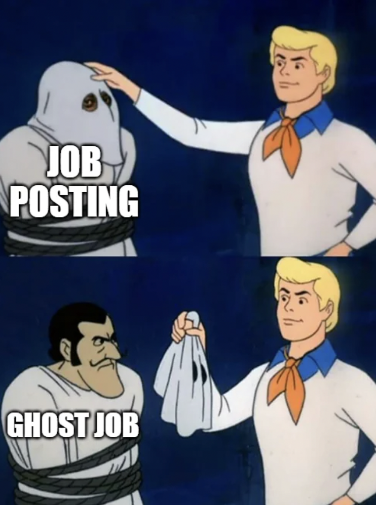 ai startup scooby doo meme - Job Posting Ghost Job "