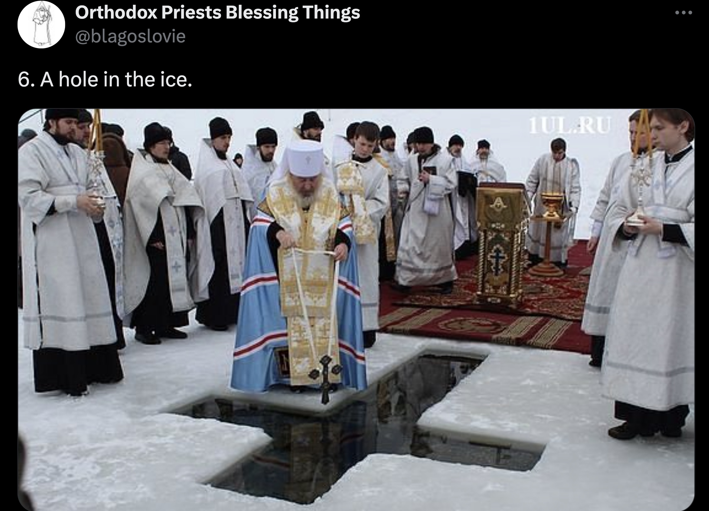 priest - Orthodox Priests Blessing Things 6. A hole in the ice. 1UL.Ru