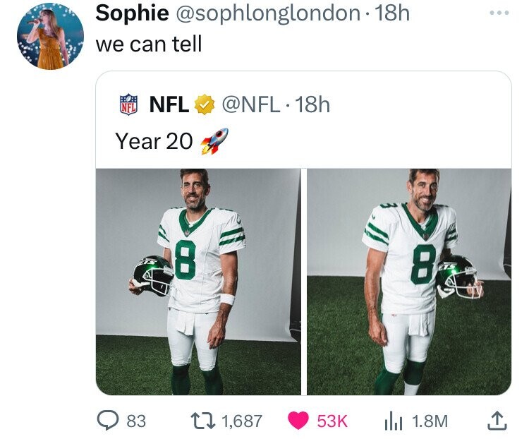 football player - Sophie 18h we can tell Nfl . 18h Year 20 8 83 1, lil 1.8M