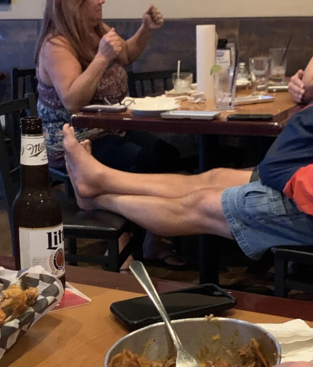 20 Slobs Who Have No Shame About Displaying Their Stinky Feet In Public