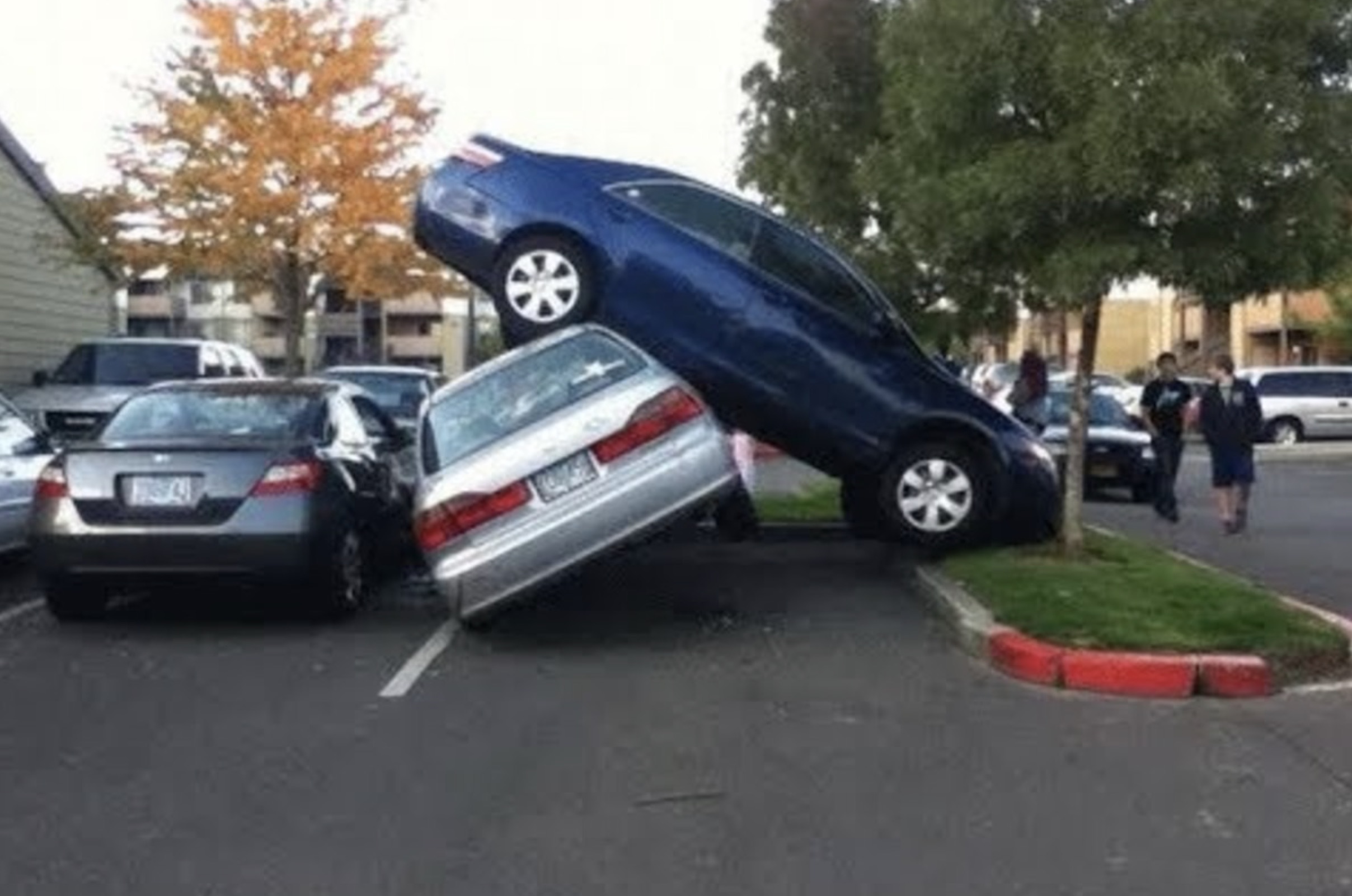 car parked badly