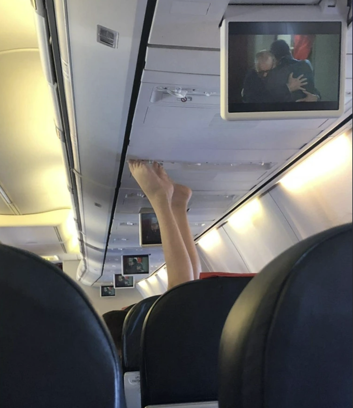 airplane foot fetish