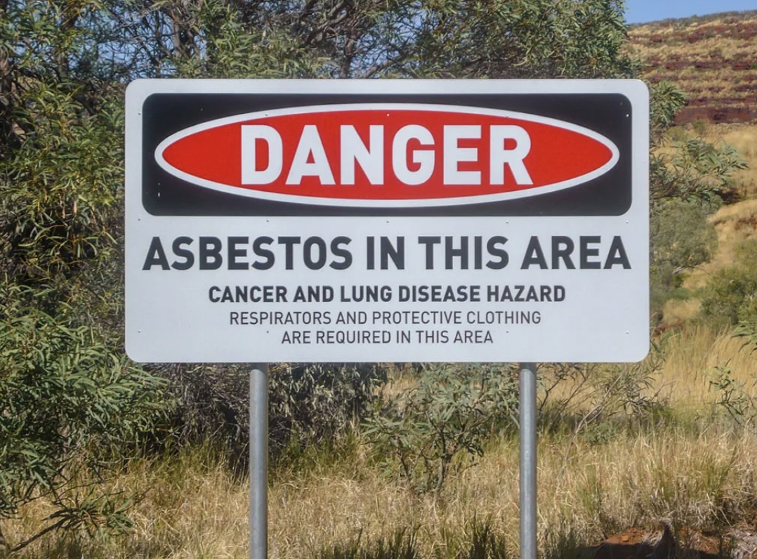 Asbestos - Danger Asbestos In This Area Cancer And Lung Disease Hazard Respirators And Protective Clothing Are Required In This Area