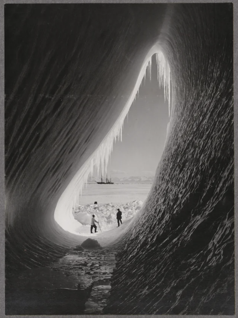 grotto in an iceberg