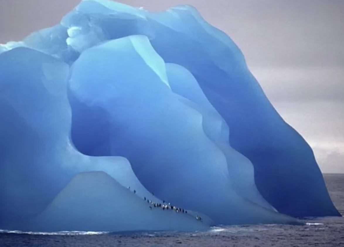 smooth ice glacier