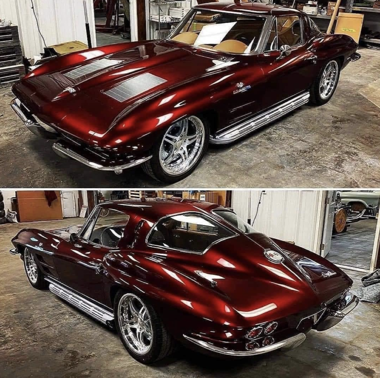 “A 1963, ruby red Corvette. This is definitely a head turner.”