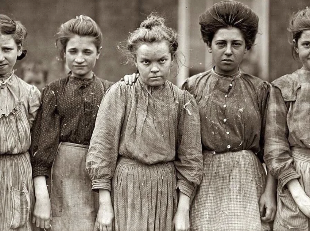 young cotton mill workers 1909