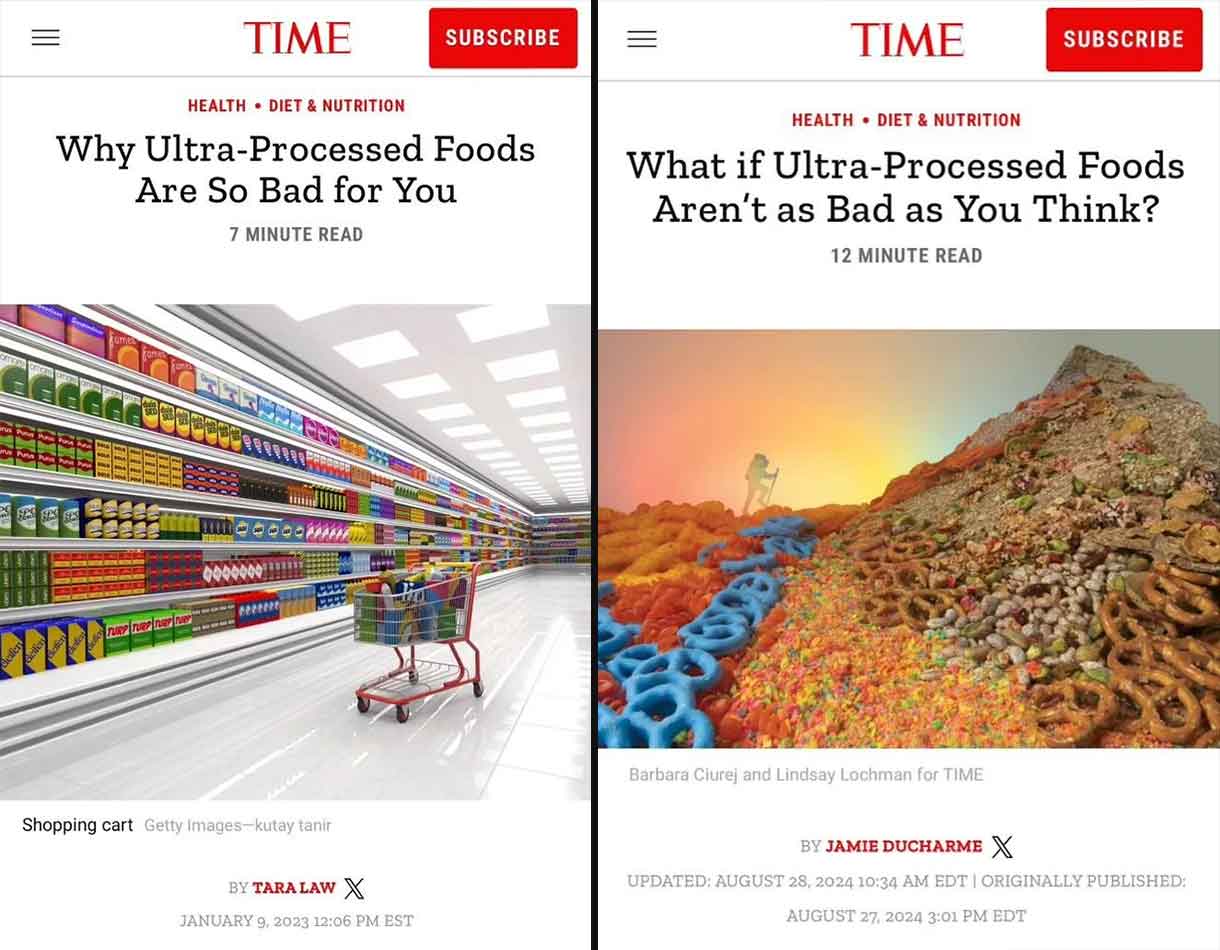 online advertising - Time Subscribe Time Subscribe Health Diet & Nutrition Why UltraProcessed Foods Are So Bad for You 7 Minute Read Health Diet & Nutrition What if UltraProcessed Foods Aren't as Bad as You Think? 12 Minute Read Turp Turp Tap Shopping car