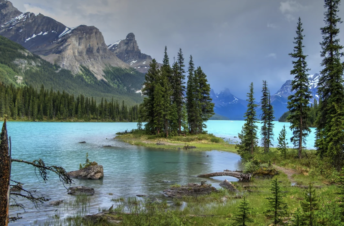 Spirit Island in Jasper.