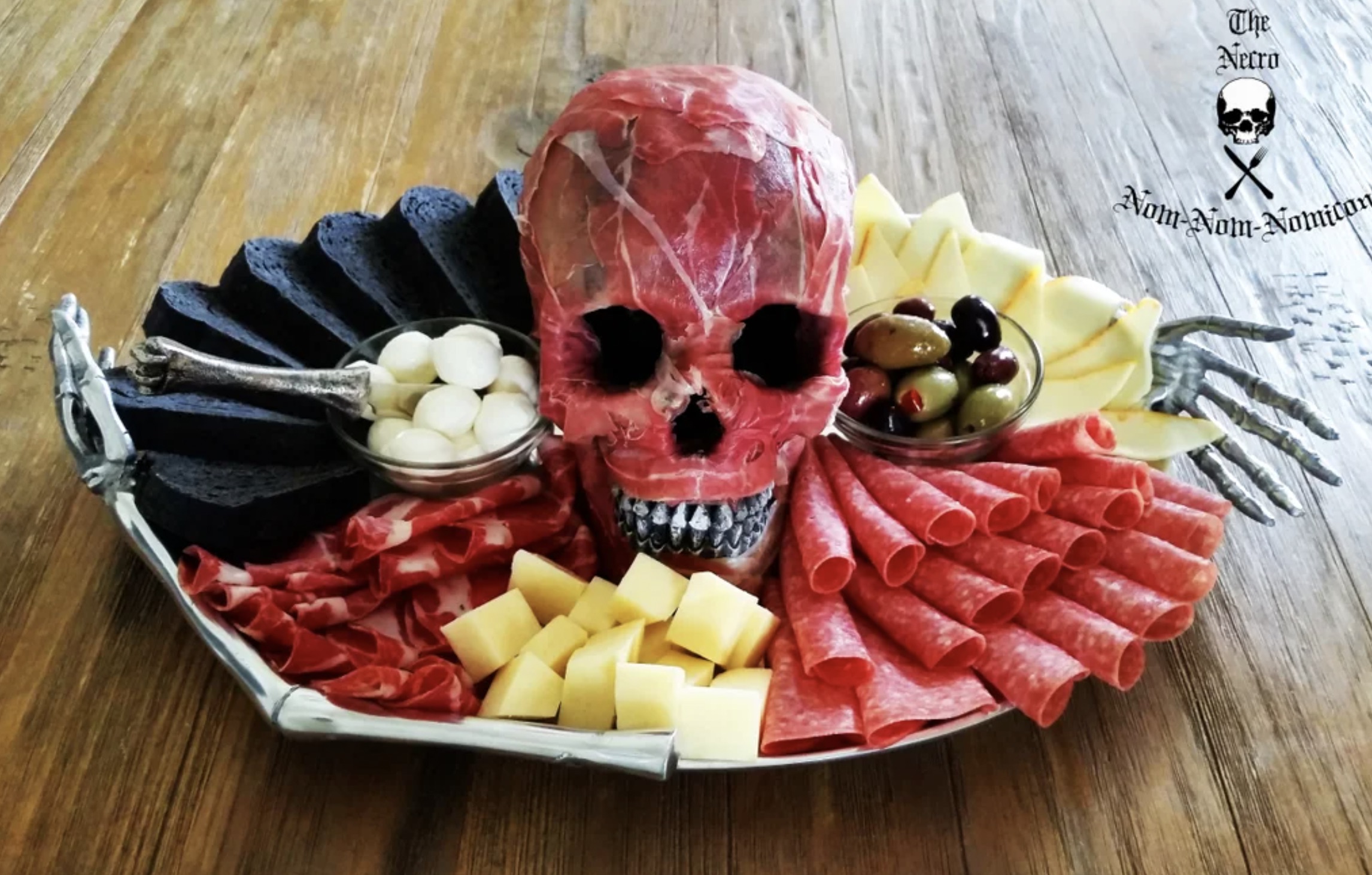 halloween food skull