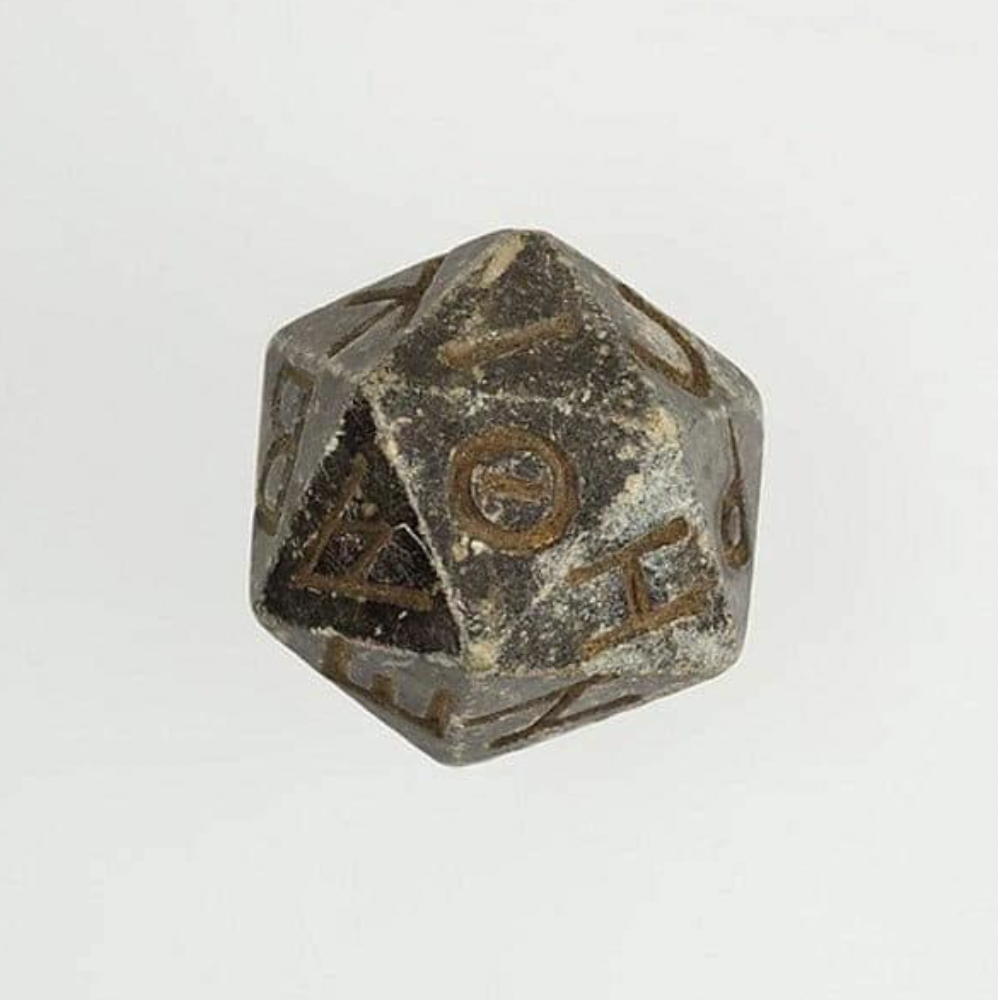 ancient 20 sided dice