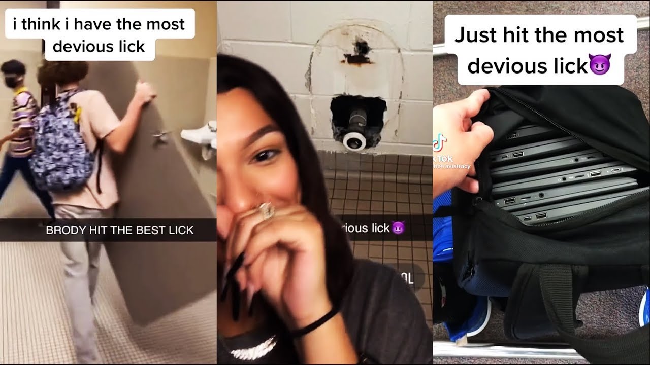 Citing the challenge as an excuse for vandalism, Devious Licks involved high school students breaking and stealing parts of their schools, often in the bathrooms. 