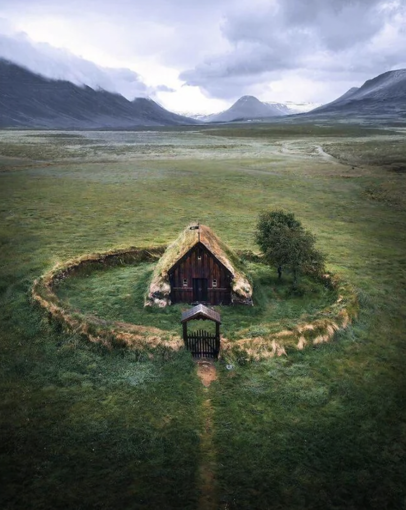 oldest turf church in iceland