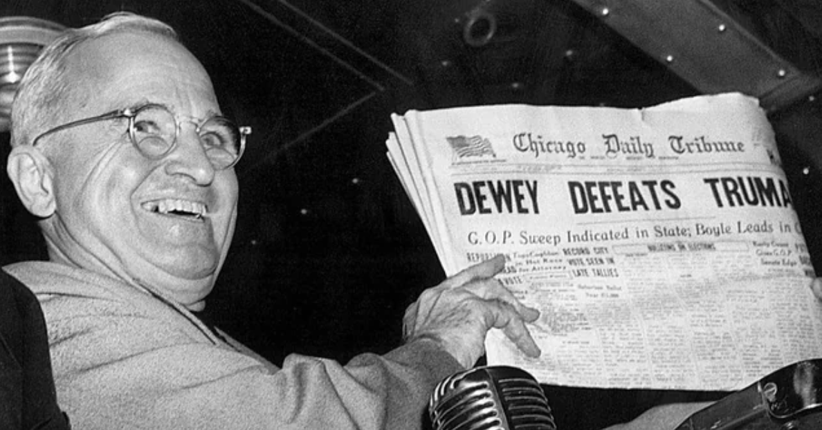 harry truman 1948 - Chicago Daily Tribune Dewey Defeats Truma G.O.P. Sweep Indicated in State, Boyle Leads in e Seen In